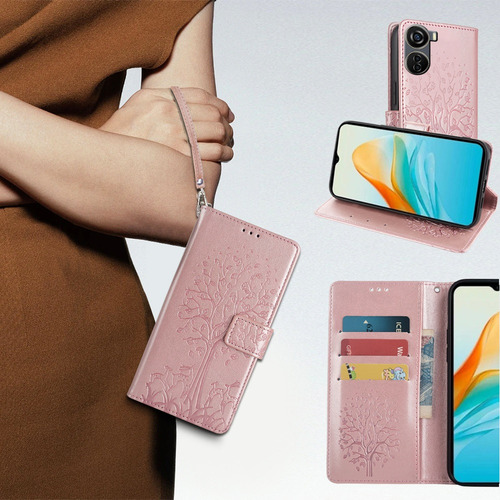 Funda Con Tapa Teléfono Compatible Con For Zte Axon 40 Lite