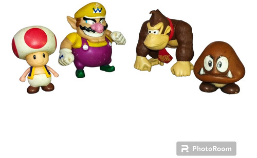 Juguetes Figuras Mario Bros, Toad Donkey Kong Wario Original