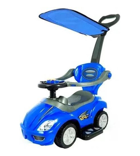 Carro Paseador Montable Musical Con Guia Y Techo Jbc8301p