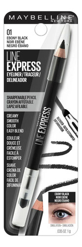 Lápiz Delineador Maybelline Line Express 01 Negro