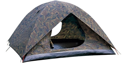 Imagem 1 de 5 de Barraca De Camping Amazon 4 Pessoas 1200mm Camuflada Nautika