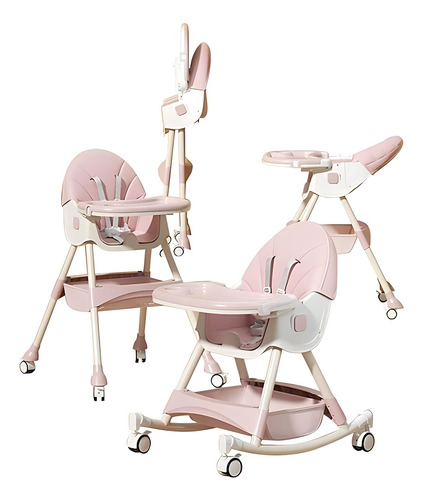 4en1 Silla Para Comer De Bebe Con Caballo Mecedora  Portátil