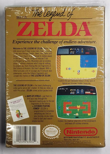 Zelda Tloz Nintendo Nes 1986 Cib Completo Retromx (Usado)