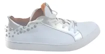 Comprar Zapatillas 100% Cuero Con Tachas Marca Nunza Modelo Champagn