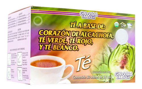 Té De Alcachofa (té Verde, Té Rojo Y Té Blanco) Gn+vida