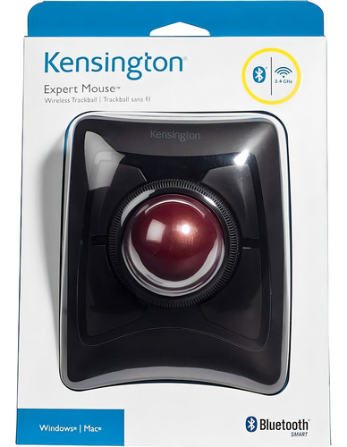 Ratón inalámbrico Kensington Expert Trackball PC Mac - K72359ww, color negro