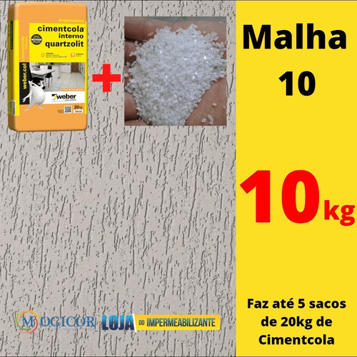 Imagem 7 de 10 de 10.k.g Granitina Grafiato Parede Textura Argamassa Malha 10