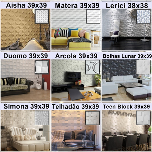 Forma Molde De Gesso 3d E Cimento Abs Pra Placas De Parede