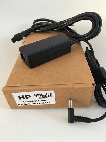 Imagen 5 de 6 de Cargador Hp Original 19.5v 2.31a 45w 4.5x3mm Punta Azul