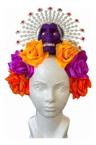 Tocado Diadema De Catrina Calavera