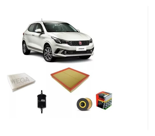 Kit De Filtros Para Fiat Argo 1.8 16v /mt/atg/hgt