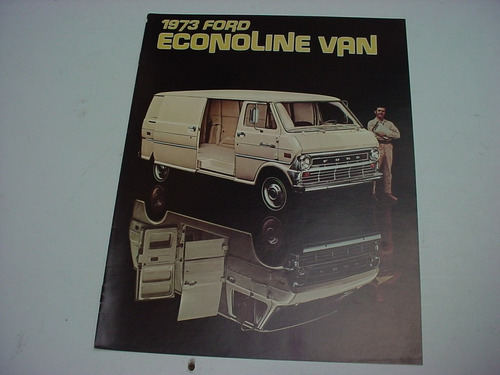 Folder Ford Furgao E100 Super Van Econoline 73 1973 V8