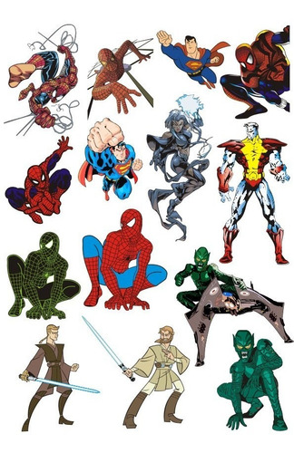 Vectores Corte Láser Super Heroes Costo Unidad