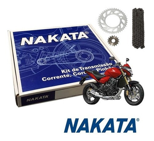 Kit Relação Transmissão Cb600f Hornet 2009 Nakata Tm10195r