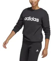Comprar Moletom Feminino adidas Linear Gola Redonda Preto