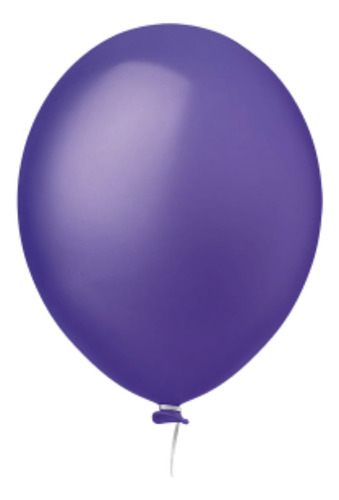 Balão Bexiga Redondo Tamanho 16 Polegadas 10 Uni Happy Day Cor Violeta Liso