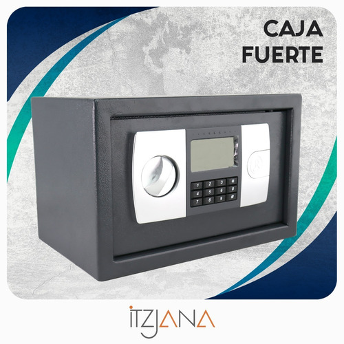 Caja Fuerte Seguridad Código Digital Electrónico Reloj Joyas Color Gris oscuro