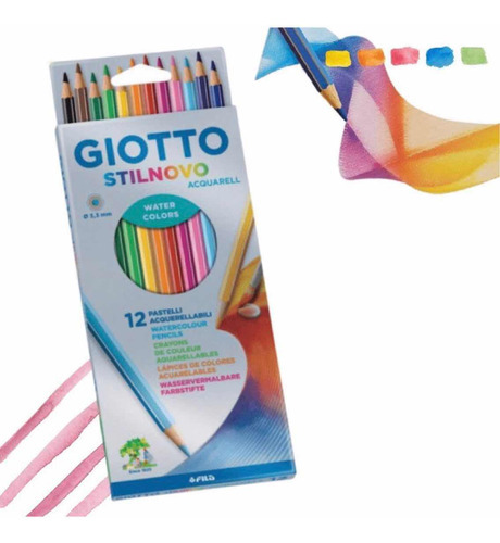Lapices De Colores Giotto Stilnovo Acuarelables X12 Uni