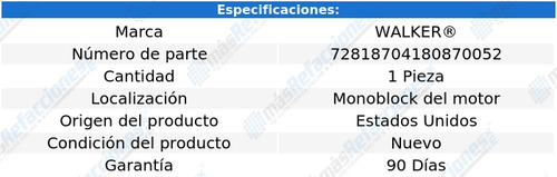 Sensor Temp Refrigerante 535i L6 3.0l De 2011 A 2016 Walker