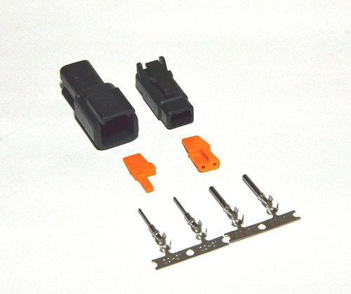  Dtm Black Pin Connector Kit With  Gauge Stamped Contac...