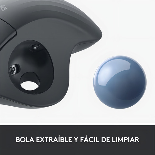 Mouse Inalámbrico Logitech Ergo M575 Negro Trackball