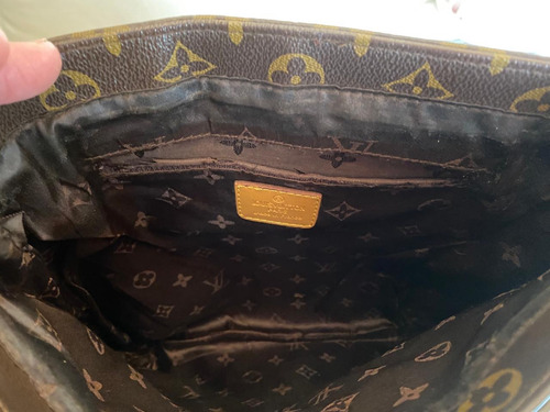 Bandolera Louis Vuitton Marrón Floreado Níquel (Usado)
