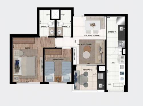 Imagem 2 de 9 de Apartamento 65m² Na Liberdade, Centro De São Paulo! - 15143