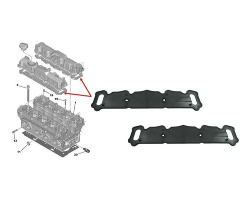 Par Junta Tampa Valvula Citroen Aircross 1.6 16v 2017