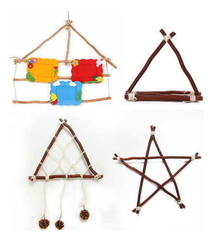 Juego De Palos De Madera Rústica 250g 20 Centímetros