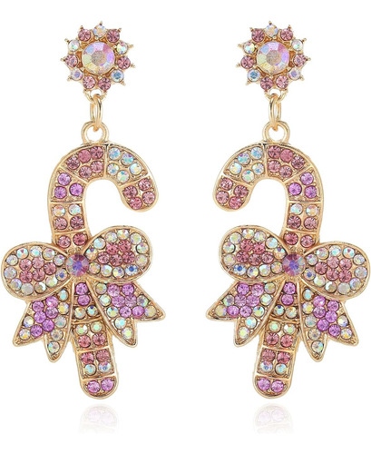 Brincos De Feliz Natal Brincos De Strass Statement Xm...