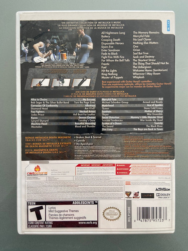 Juego Guitar Hero Metallica Para Nintendo Wii (Usado)