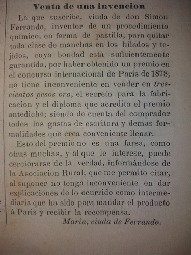 Revista 1879 Industriales Salto Premiados En Expo Concordia (Usado)