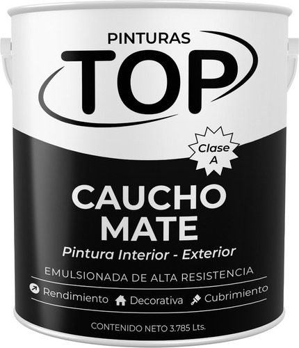 Pintura Top De Caucho Gris Cemento  Galon 