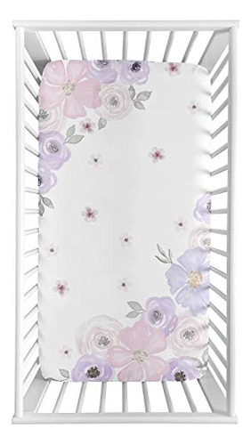 Dulce Jojo Diseña Shabby Chic Floral Girl Equipada Sábana De