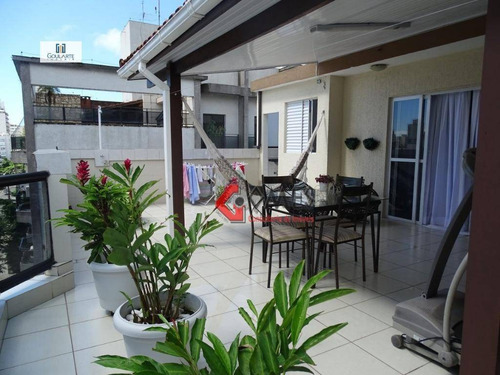 Imagem 13 de 30 de Cobertura Com 5 Dormitórios À Venda, 236 M² Por R$ 530.000,00 - Jardim Las Palmas - Guarujá/sp - Co0139