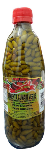 Pimenta Cumari Verde Em Conserva 220g Aroma D'minas