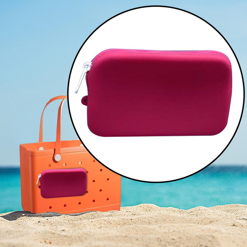 4 Monedero De Silicona Para Bolso De Playa, Tarjetero,