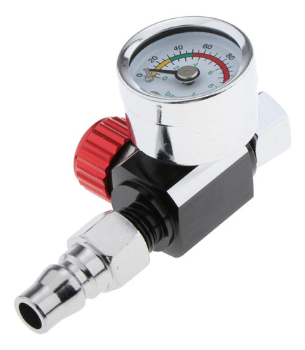 Manómetro De Presión De Aire De Pulverización Rojo 3.2cm