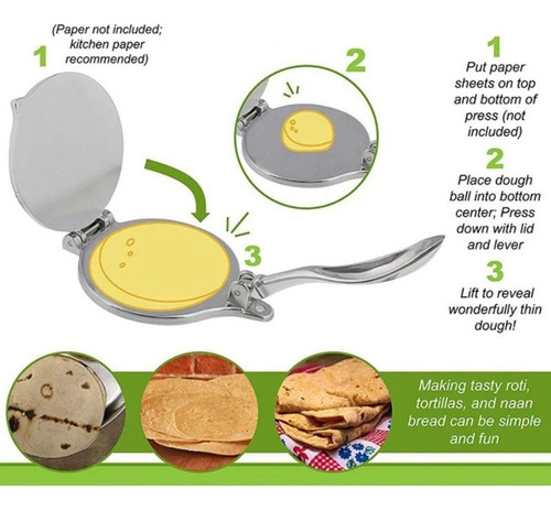 Zz Máquina Para Hacer Tortillas De Cocina, Prensa De Masa Y
