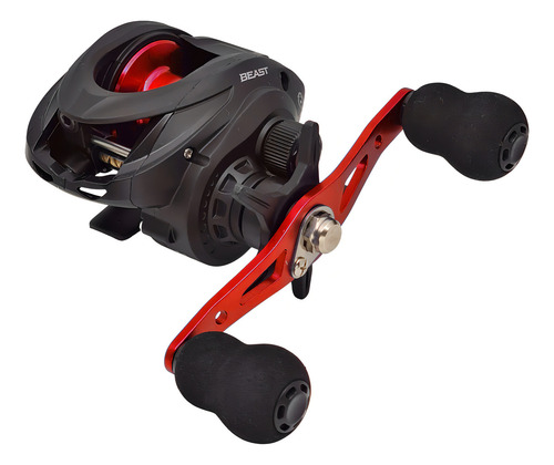 Reel Huevito Beast Red Snake 103 Bait Casting 3 Rulemanes Manija Izquierda