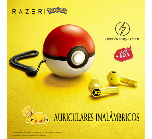 Audífonos Inalámbricos Razer Bluetooth De Pokémon Pikachu
