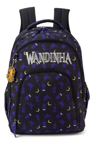 Mochila De Costas Laptop Wandinha Lua Preto - Luxcel