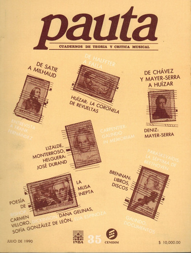 Pauta #35: Cuadernos De Teoría Y Crítica Musical.