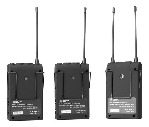 Sistema Boya Inalámbrico De Doble Canal Uhf By-wm8-pro-k2