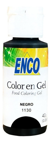 Color Gel Negro Enco Comestible Repostería Enco 1130