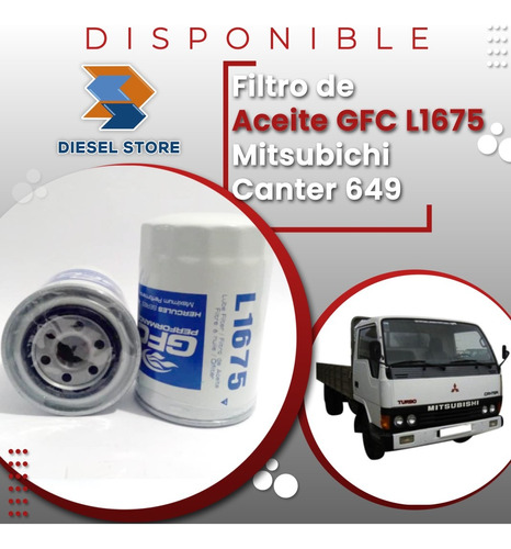 Filtro Aceite Mitsubishi Canter 649d Td 659td Me013307 51675