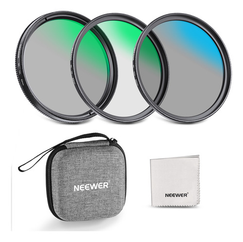 Kit De Filtros De Lentes Neewer Uv, Cpl Y Nd4 De 82 Mm Con B
