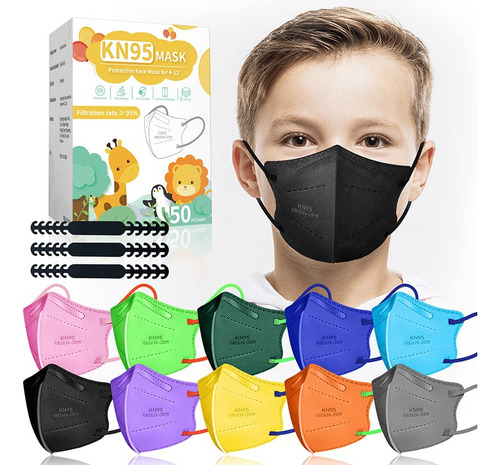 Mascarilla Kn95 Para Nios, 30 Unidades, 5 Capas Para Nios Y 