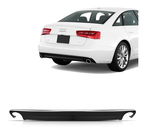 Saia Spoiler Parachoque Traseiro Audi A6 2011 2012 2013 2014