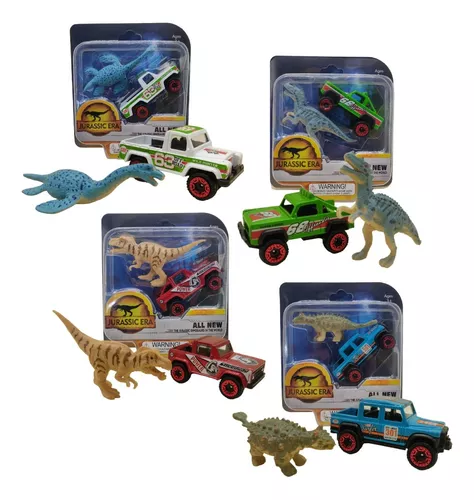 Carrinho Dinossauro Rex com 12 Dinossauros